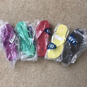 ALL SOLD! Old Navy Flip Flops, Size 8